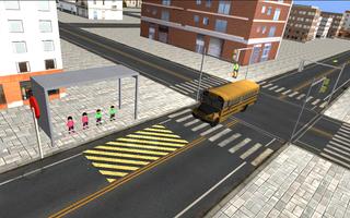 3D chauffeur de bus scolaire capture d'écran 3