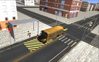 3D chauffeur de bus scolaire capture d'écran 1