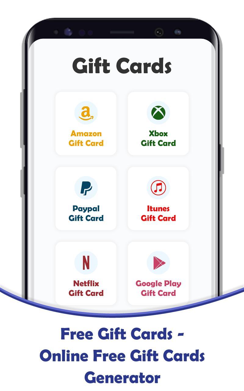 Free Gift Cards - Online Free Gift Cards Generator for Android - APK  Download