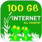 آیکون‌ 100 GB Internet - Frog Prank