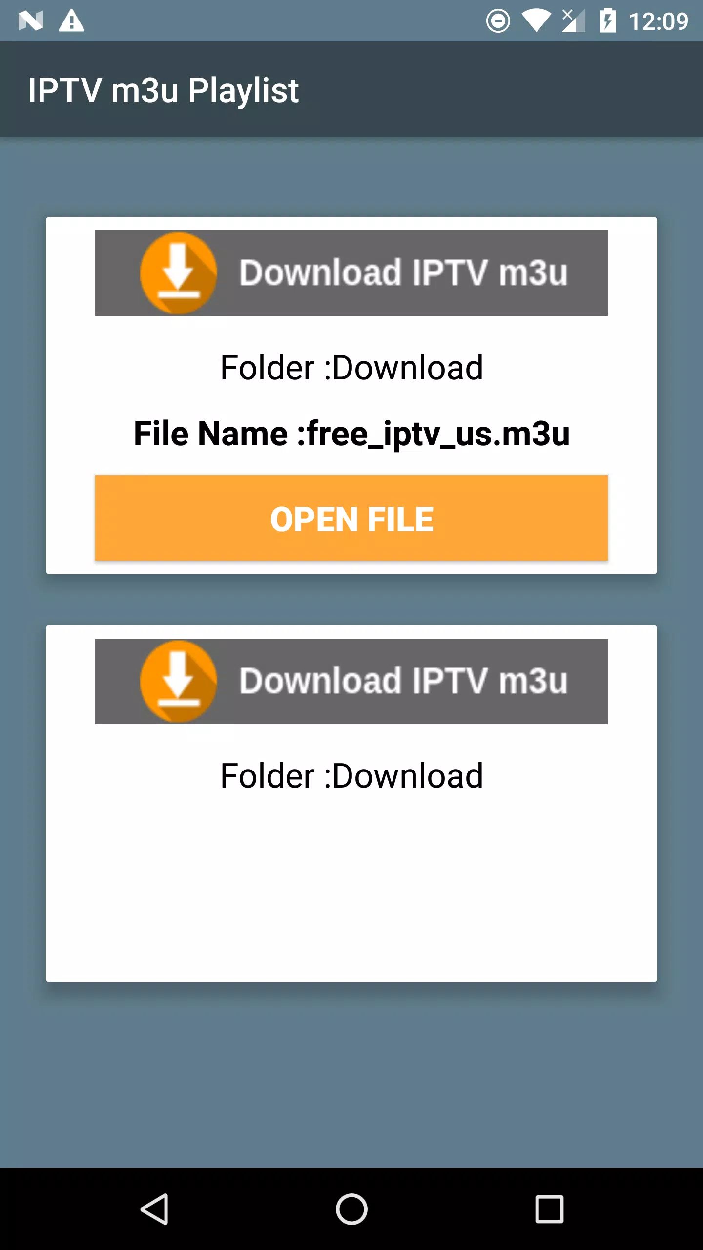 Free IPTV m3u Playlist HD Channels download APK pour Android Télécharger