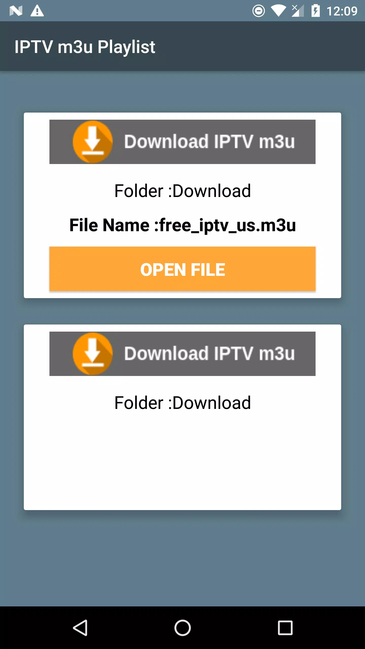 Free IPTV M3u Playlists HD Channels APK For Android Download