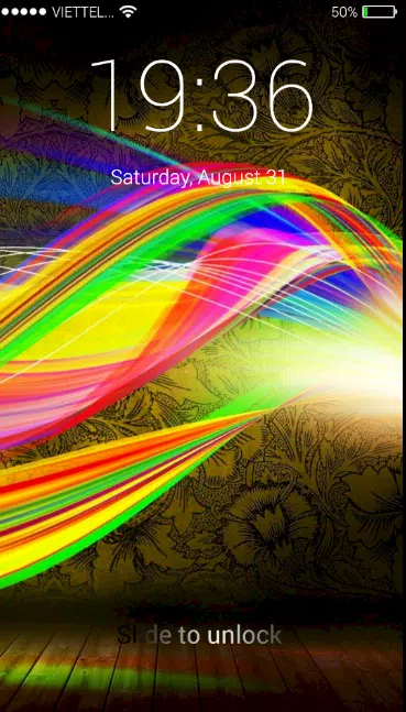 Laden Sie Rainbow Lock Screen Wallpaper ios 6 pin APK für Android herunter