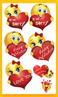 Love Hug Emojis Stickers ポスター