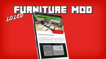 Functional Loled Furniture Mod for MCPE Affiche