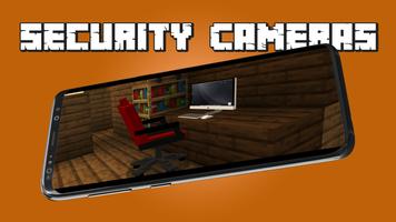 Working Security Cameras & Furniture Mod for MCPE ảnh chụp màn hình 1