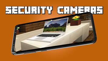 Working Security Cameras & Furniture Mod for MCPE ảnh chụp màn hình 2