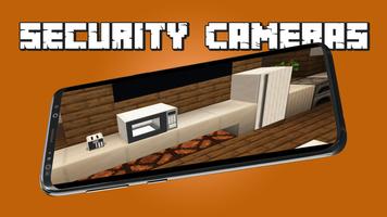 Working Security Cameras & Furniture Mod for MCPE ảnh chụp màn hình 3