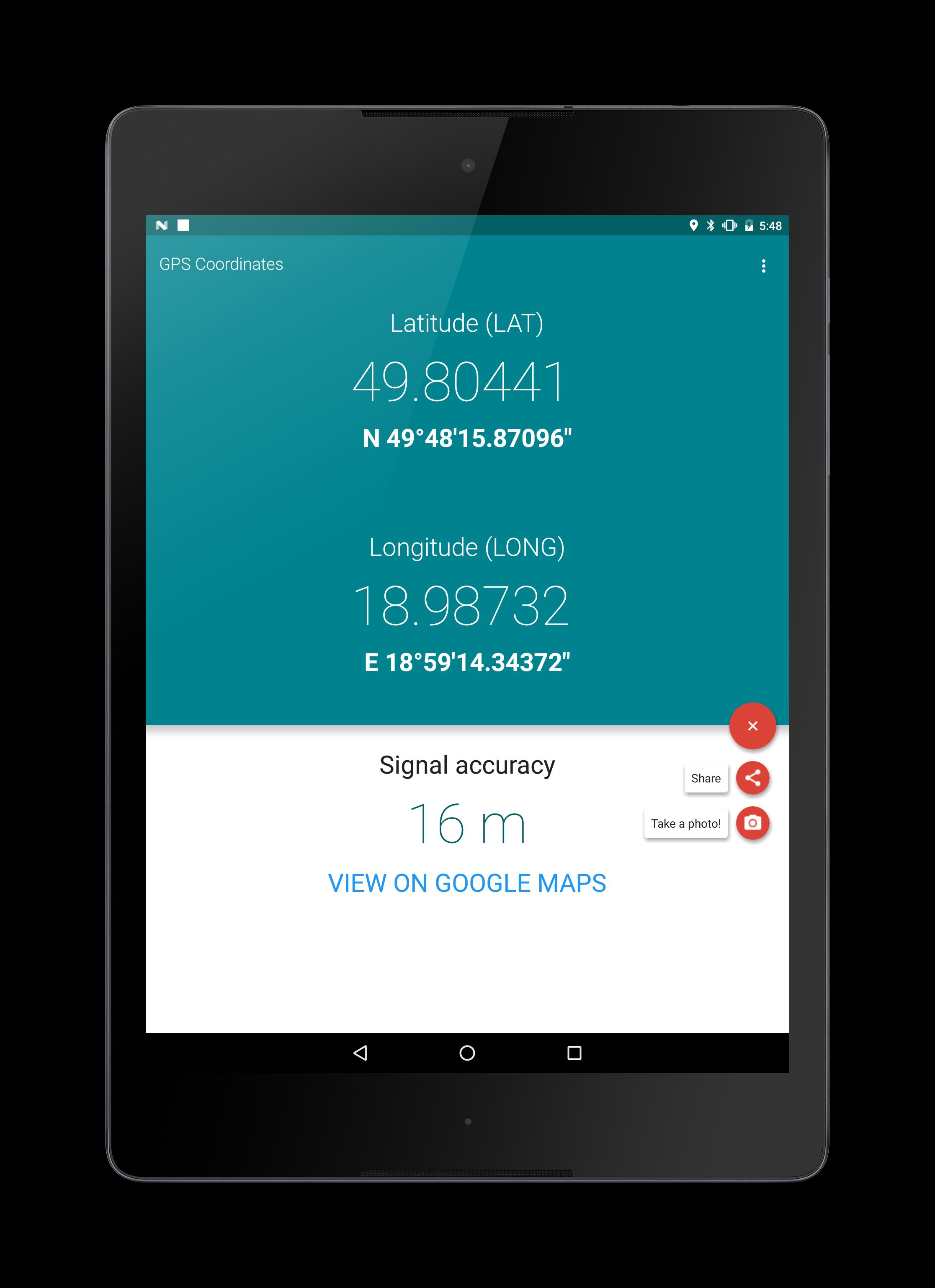 My GPS Coordinates for Android - APK Download