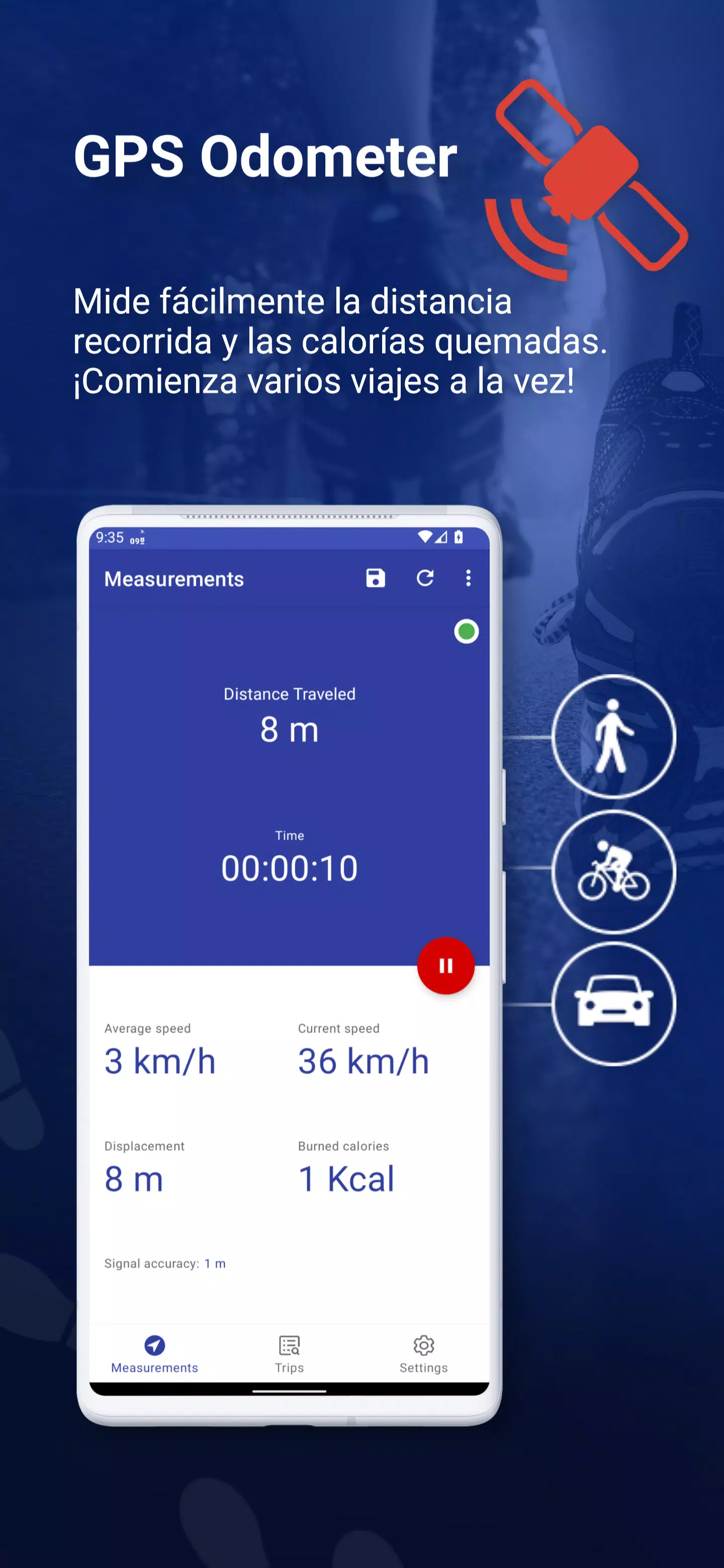 Descarga de APK de Cuentakilómetros GPS para Android