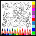 Coloring Book Girls - Princess Fashion
