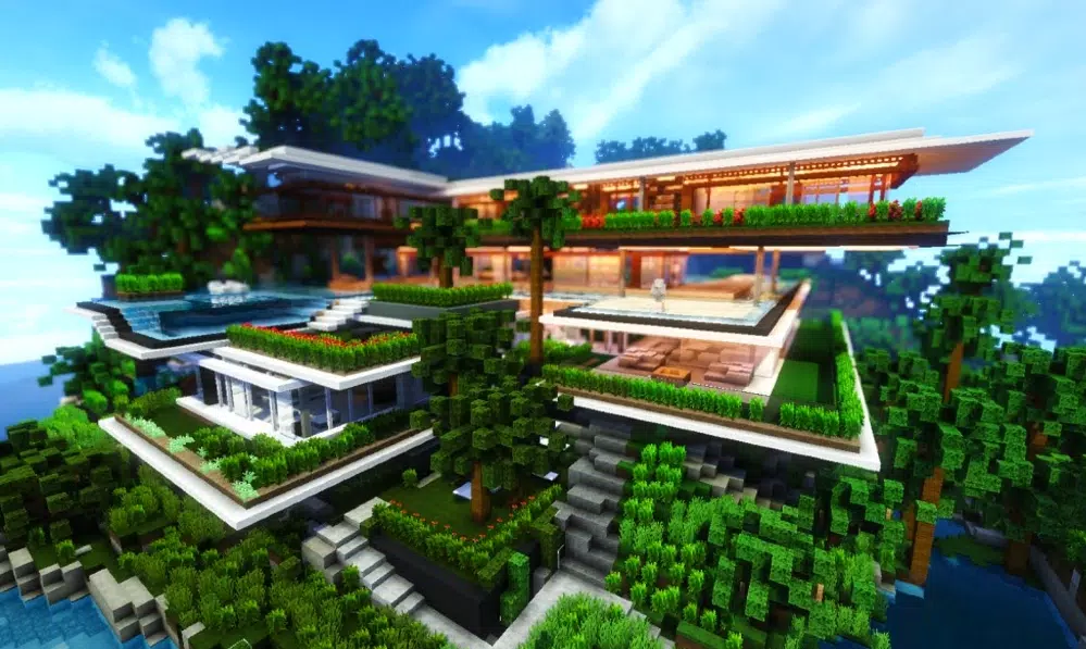 Download do APK de Casa de minecraft moderna para Android