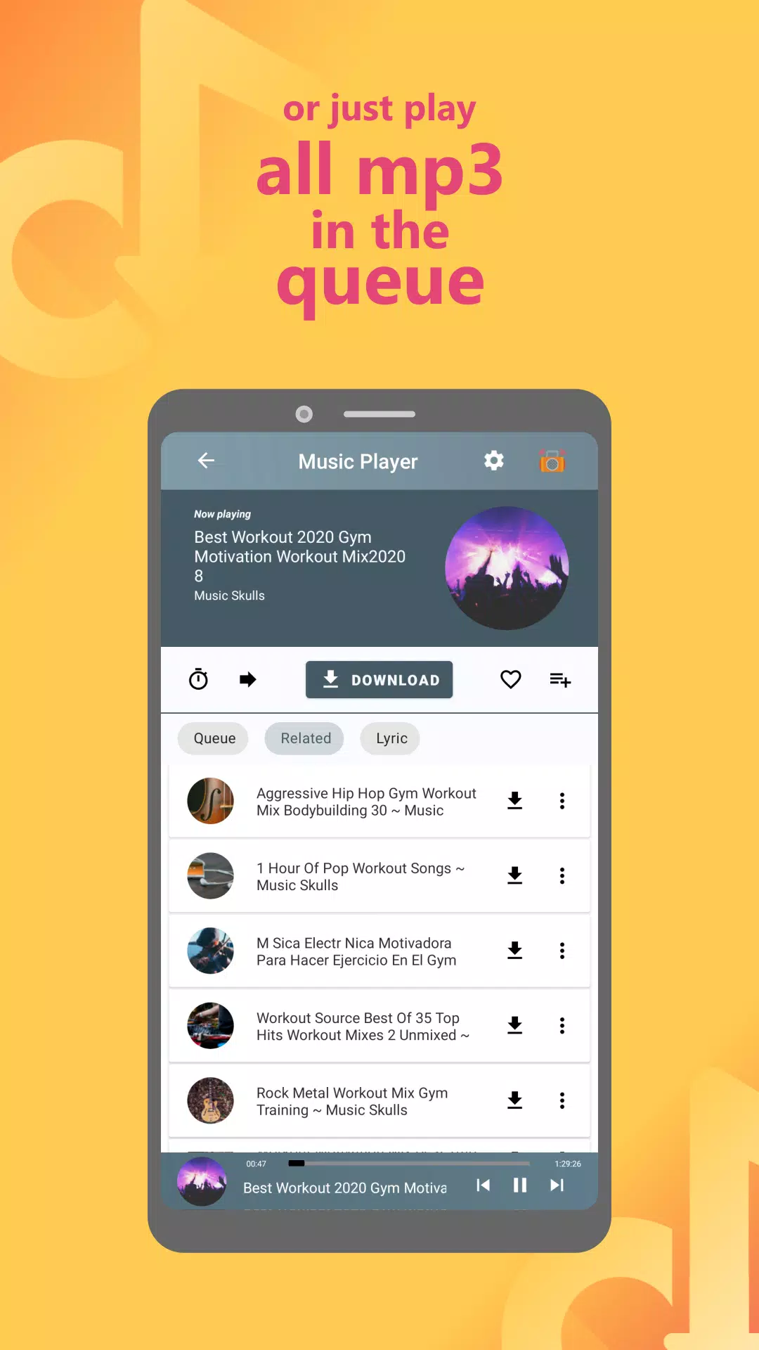 Android 用の Mp3 Skulls - Free Music Mp3 Downloader APK をダウンロード