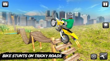 Crazy Bike Stunt Driver - Stun Cartaz