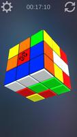 Rubik's Cube 3D Free Affiche