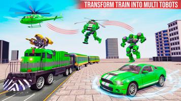 Train Robot Car Transform Game ảnh chụp màn hình 1