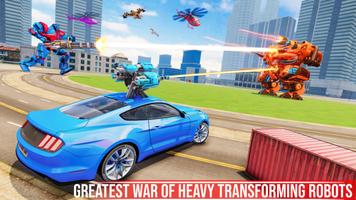 Train Robot Car Transform Game ảnh chụp màn hình 3