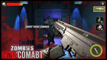 zombies mad combat: jeu de survie Affiche