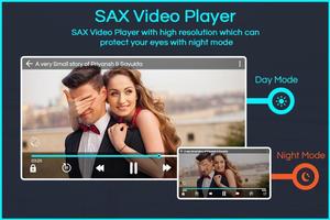 Sax video player - HD Video Pl 스크린샷 1