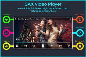 Sax video player - HD Video Pl capture d'écran 2