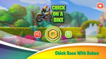 Chick on a Bike Robux Plakat