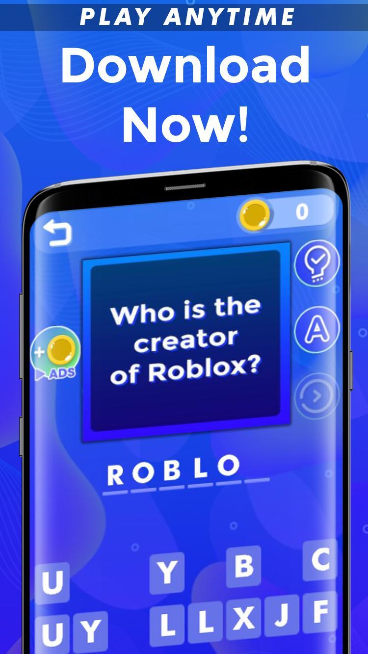 Free Robux Quiz For Roblox Roblox Quiz 2019 For Android - robux for roblox skins maker free iphone ipad app market
