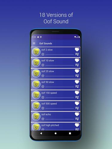 Roblox Oof Soundboard For Android Apk Download - roblox oof sound in all speeds