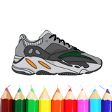 Cool Sneakers Coloring Book icône