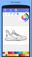 Cool Sneakers Coloring Book capture d'écran 1