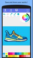Cool Sneakers Coloring Book capture d'écran 2