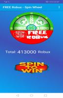 Free ROBUX - Spin Wheel Affiche