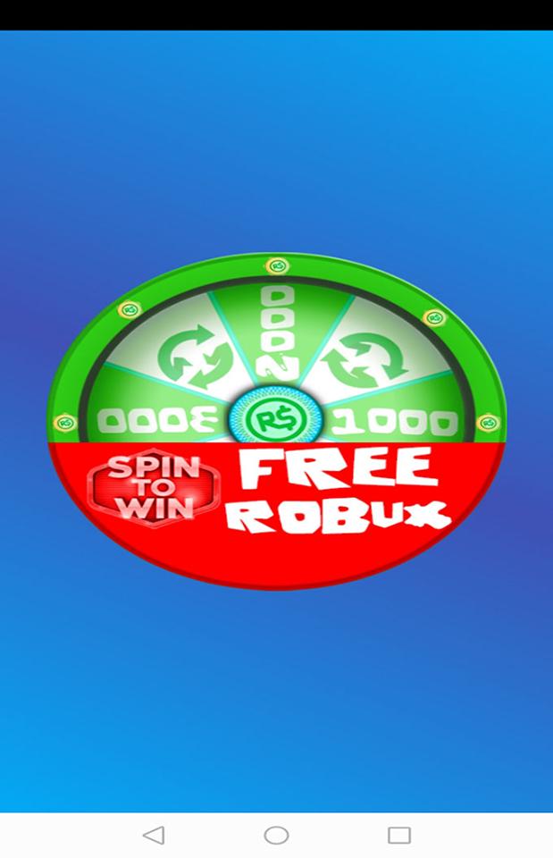 Free Robux Spin Wheel For Android Apk Download - robux spintowin