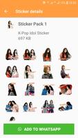 K-Pop Idol - Stickers for WhatsApp capture d'écran 3