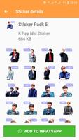 K-Pop Idol - Stickers for WhatsApp capture d'écran 1