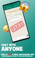 Fake Chat WhatsFake Prank captura de pantalla 1