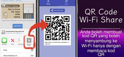 Kod QR Wi-Fi Share penulis hantaran