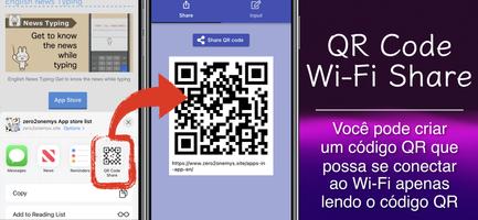 Compartilhamento Wi-Fi QR Cartaz