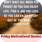 friday motivational quotes icon