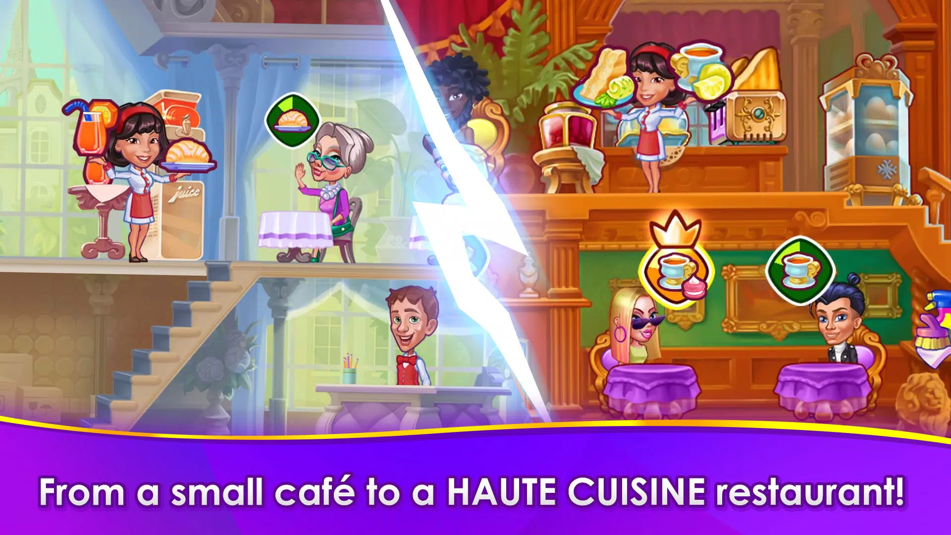 Tasty World: Cafe diner dash Game for Android - Download