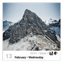 Daily Mountain Calendar Widget FriendlyCalendars APK