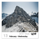 Daily Mountain Calendar Widget FriendlyCalendars ikona