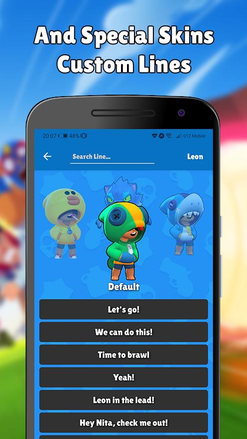 Skins And Voices For Brawl Stars For Android Apk Download - brawl stars custom logo survival