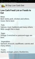 30 Day Low Carb Diet captura de pantalla 2