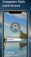 Computer Style Lock Screen Affiche