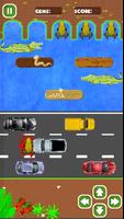 Cross road for classic Frogger الملصق