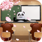 Escape room：School with sakura blooming آئیکن