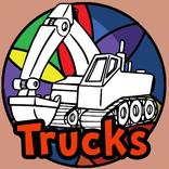Coloring book for kids:Trucks