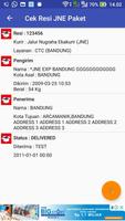 Cek Resi JNE Paket Ekran Görüntüsü 2