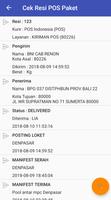 2 Schermata Cek Resi Paket POS
