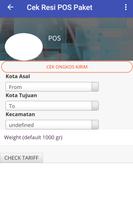 3 Schermata Cek Resi Paket POS